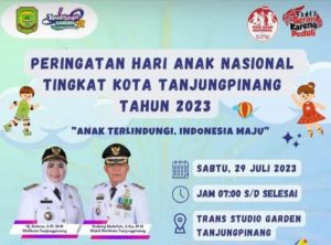 Tanjungpinang Gelar Peringatan Hari Anak Nasional, Cek Disini Rangkaian Acaranya