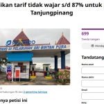Ratusan Akun Teken Petisi Online Tolak Kenaikan Tarif Pas Pelabuhan Tanjungpinang