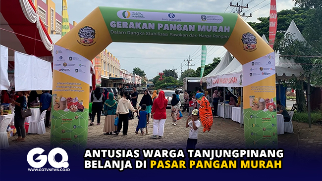 Antusias Warga Tanjungpinang Belanja di Pasar Pangan Murah