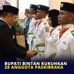 Bupati Bintan Kukuhkan 28 Anggota Paskibraka
