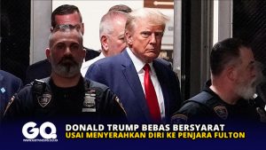 Donald Trump Bebas Bersyarat usai Menyerahkan Diri ke Penjara Fulton