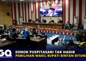 Denok Puspitasari Tak Hadir, Pemilihan Wakil Bupati Bintan Ditunda