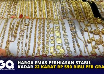 Harga Emas Perhiasan Stabil, Kadar 22 Karat Rp 550 Ribu per Gram