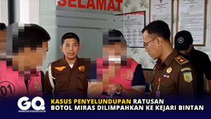 Kasus Penyelundupan Ratusan Botol Miras Dilimpahkan ke Kejari Bintan