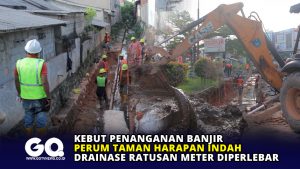 Kebut Penanganan Banjir Perum THI, Drainase Ratusan Meter Diperlebar