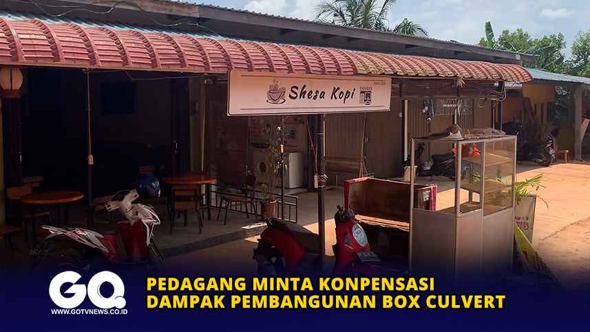 Pedagang Minta Konpensasi Dampak Pembangunan Box Culvert