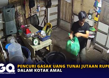 Pencuri Gasak Uang Tunai Jutaan Rupiah Dalam Kotak Amal