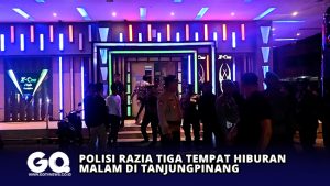 Polisi Razia Tiga Tempat Hiburan Malam di Tanjungpinang