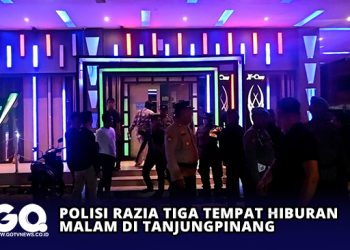 Polisi Razia Tiga Tempat Hiburan Malam di Tanjungpinang