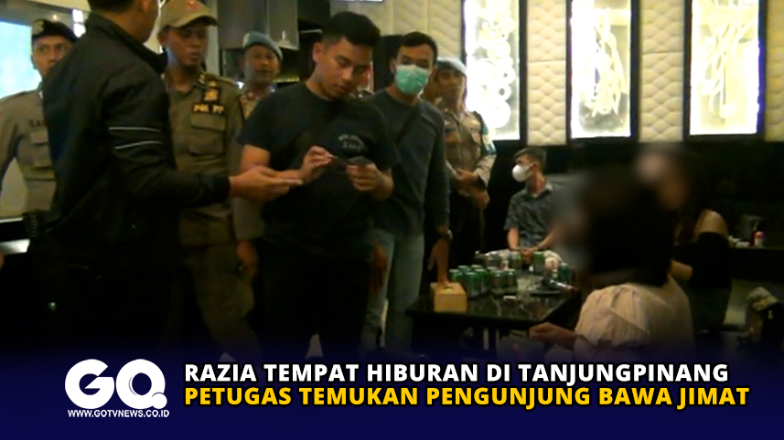 Razia Tempat Hiburan di Tanjungpinang, Petugas Temukan Pengunjung Bawa Jimat