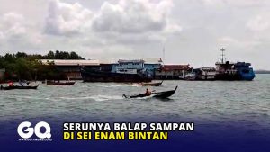 Serunya Balap Sampan di Sei Enam Bintan