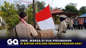 Unik, Warga di Dua Perumahan di Bintan Upacara Kenakan Pakaian Adat