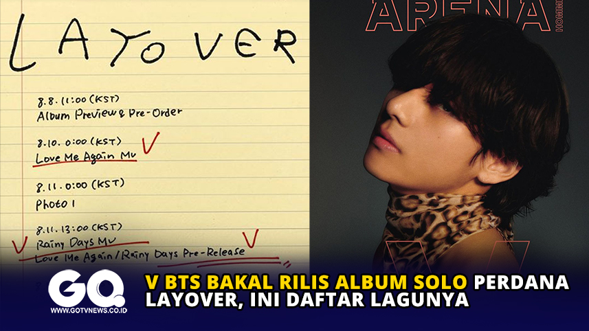 V BTS Bakal Rilis Album Solo Perdana Layover, Ini Daftar Lagunya