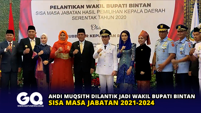 Ahdi Muqsith Dilantik jadi Wakil Bupati Bintan Sisa Masa Jabatan 2021-2024