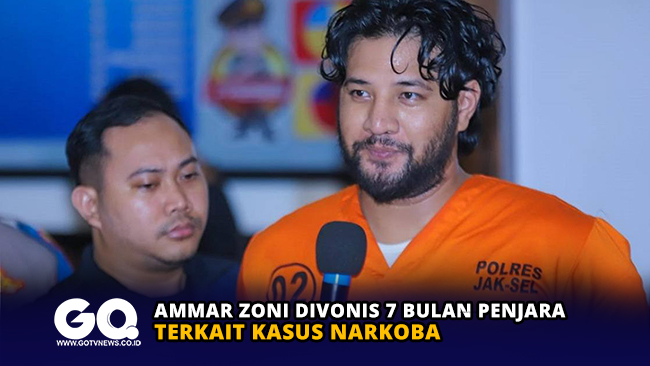 Ammar Zoni Divonis 7 Bulan Penjara Terkait Kasus Narkoba