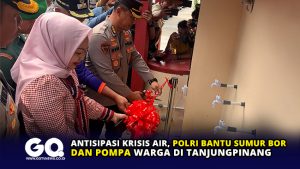 Antisipasi Krisis Air, Polri Bantu Sumur Bor dan Pompa Warga di Tanjungpinang