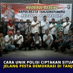 Cara Unik Polisi Ciptakan Situasi Kondusif Jelang Pesta Demokrasi di Tanjungpinang