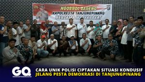 Cara Unik Polisi Ciptakan Situasi Kondusif Jelang Pesta Demokrasi di Tanjungpinang