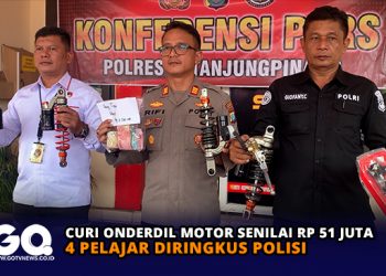 Curi Onderdil Motor Senilai Rp 51 Juta, 4 Pelajar Diringkus Polisi