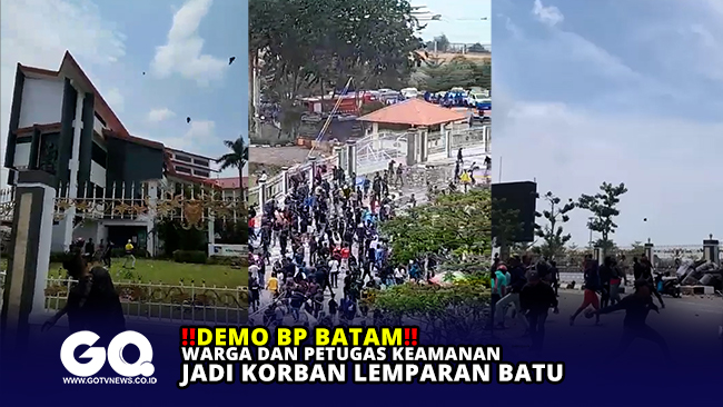Demo BP Batam, Warga dan Petugas Keamanan jadi Korban Lemparan Batu