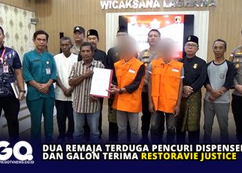 Dua Remaja Terduga Pencuri Dispenser dan Galon Terima Restoravie Justice