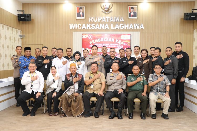 Belasan Peserta Didik Sespimmen Angkatan 63 Kuliah Kerja Profesi di Polresta Tanjungpinang.