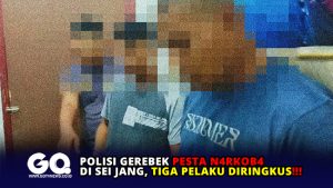 Polisi Gerebek Pesta Narkoba di Sei Jang, Tiga Pelaku Diringkus