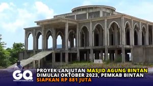 Proyek Lanjutan Masjid Agung Bintan Dimulai Oktober 2023, Pemkab Bintan Siapkan Rp 881 Juta