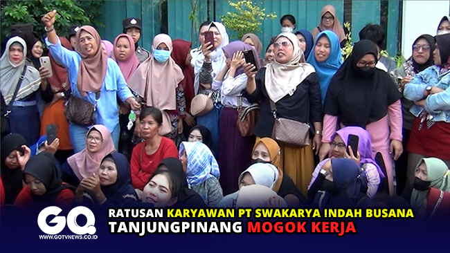 Ratusan Karyawan PT Swakarya Indah Busana Tanjungpinang Mogok Kerja
