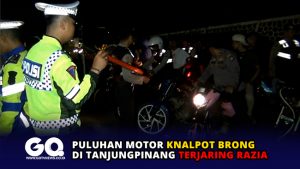 Puluhan Motor Knalpot Brong di Tanjungpinang Terjaring Razia