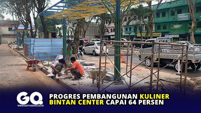 Progres Pembangunan Kuliner Bintan Center Capai 64 Persen