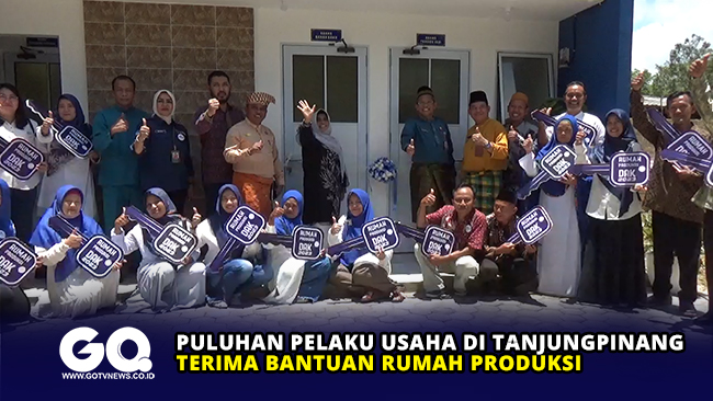 Puluhan Pelaku Usaha di Tanjungpinang Terima Bantuan Rumah Produksi
