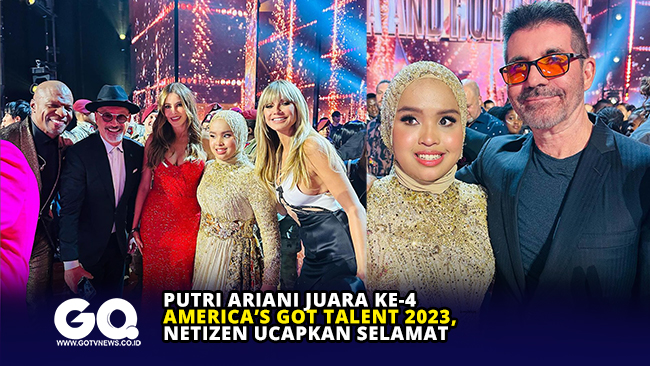 Putri Ariani Juara ke-4 America’s Got Talent 2023, Netizen Ucapkan Selamat