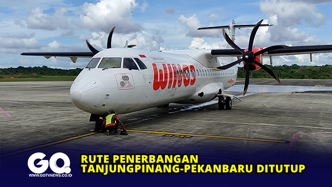 Rute Penerbangan Tanjungpinang-Pekanbaru Ditutup