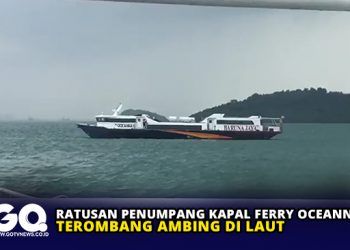 Ratusan Penumpang Kapal Ferry Oceanna 6 Terombang Ambing di Laut
