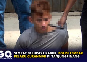 Sempat Berupaya Kabur, Polisi Tembak Pelaku Curanmor di Tanjungpinang