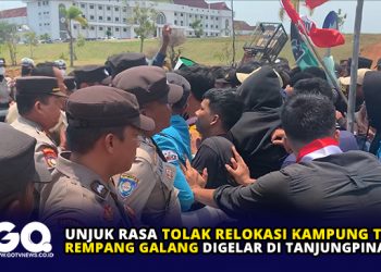 Unjuk Rasa Tolak Relokasi Kampung Tua Rempang Galang Digelar di Tanjungpinang