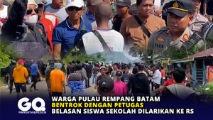 Warga Pulau Rempang Batam Bentrok dengan Petugas, Belasan Siswa Sekolah Dilarikan ke RS