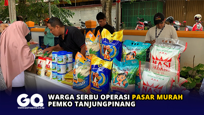 Warga Serbu Operasi Pasar Murah Pemko Tanjungpinang