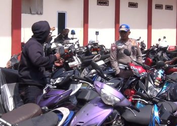 Belasan Kendaraan Terjaring Razia Diambil Pemilik usai Bayar Denda Tilang