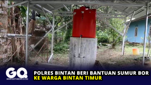 Kesulitan air Bersih, Polres Bintan Beri Bantuan Sumur Bor Warga Bintan Timur