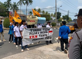 Demo Mahasiswa PMII Tanjungpinang: Ada Dugaan KKN di Proyek Gedung Pos Pengawas Perikanan