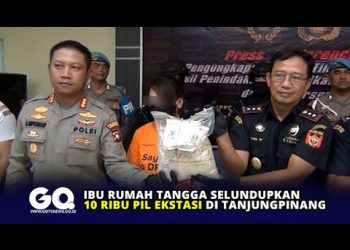 Ibu Rumah Tangga Selundupkan 10 Ribu Pil Ekstasi di Tanjungpinang