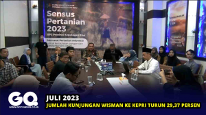 Juli 2023, Jumlah Kunjungan Wisman ke Kepri Turun 29,37 Persen