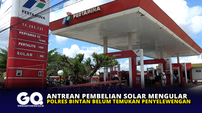 Antrean Pembelian Solar Mengular, Polres Bintan Belum Temukan Penyelewengan