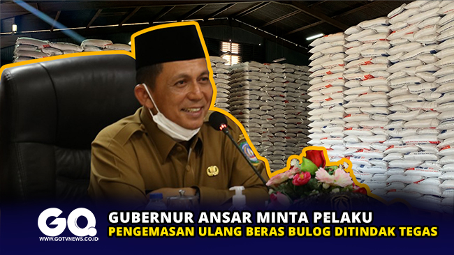 Gubernur Ansar Minta Pelaku Pengemasan Ulang Beras Bulog Ditindak Tegas