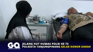Jelang HUT Humas Polri ke 72, Polresta Tanjungpinang Gelar Donor Darah