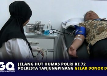 Jelang HUT Humas Polri ke 72, Polresta Tanjungpinang Gelar Donor Darah
