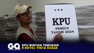 KPU Bintan Temukan 9 Botol Tinta Rusak