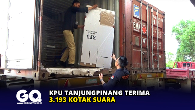 KPU Tanjungpinang Terima 3.193 Kotak Suara